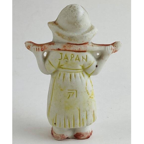 Japan Non Glazed Porcelain Figure Dutch Girl White - Picture 5 of 9